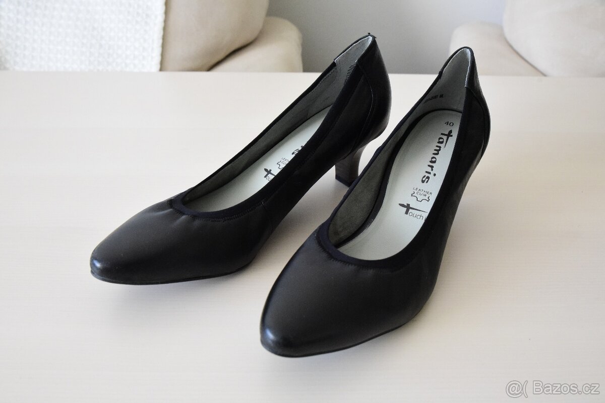 Dámské kožené lodičky Tamaris - NOVÉ