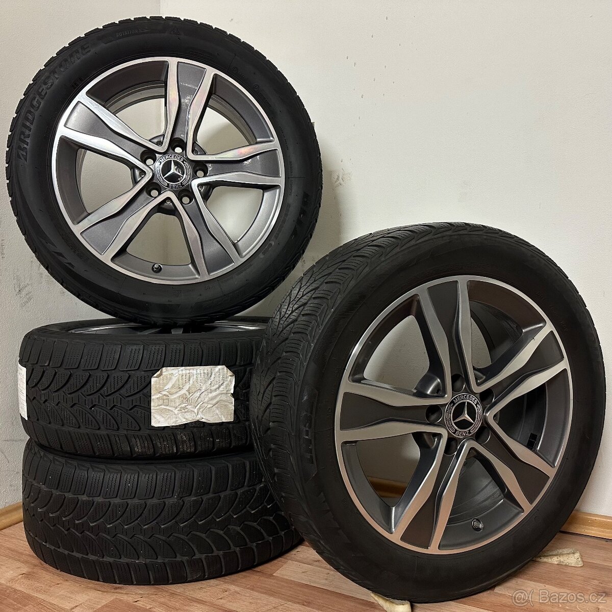MERCEDES C W205 5x112 R17 ET48.5+ZIMNÍ 225/50R17