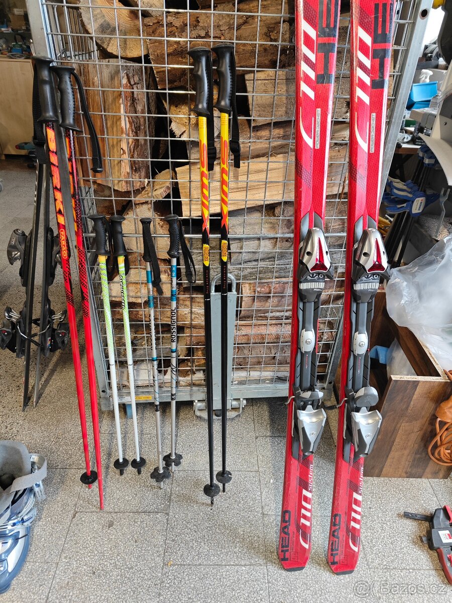 Prodám lyžáky a lyže