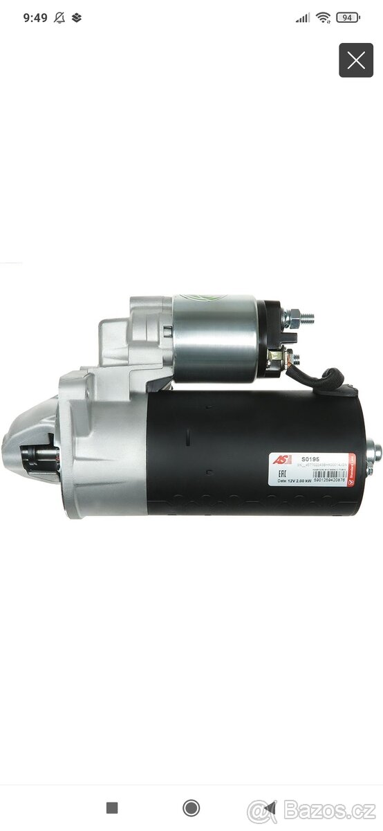 Startér Opel Astra H 88 kW