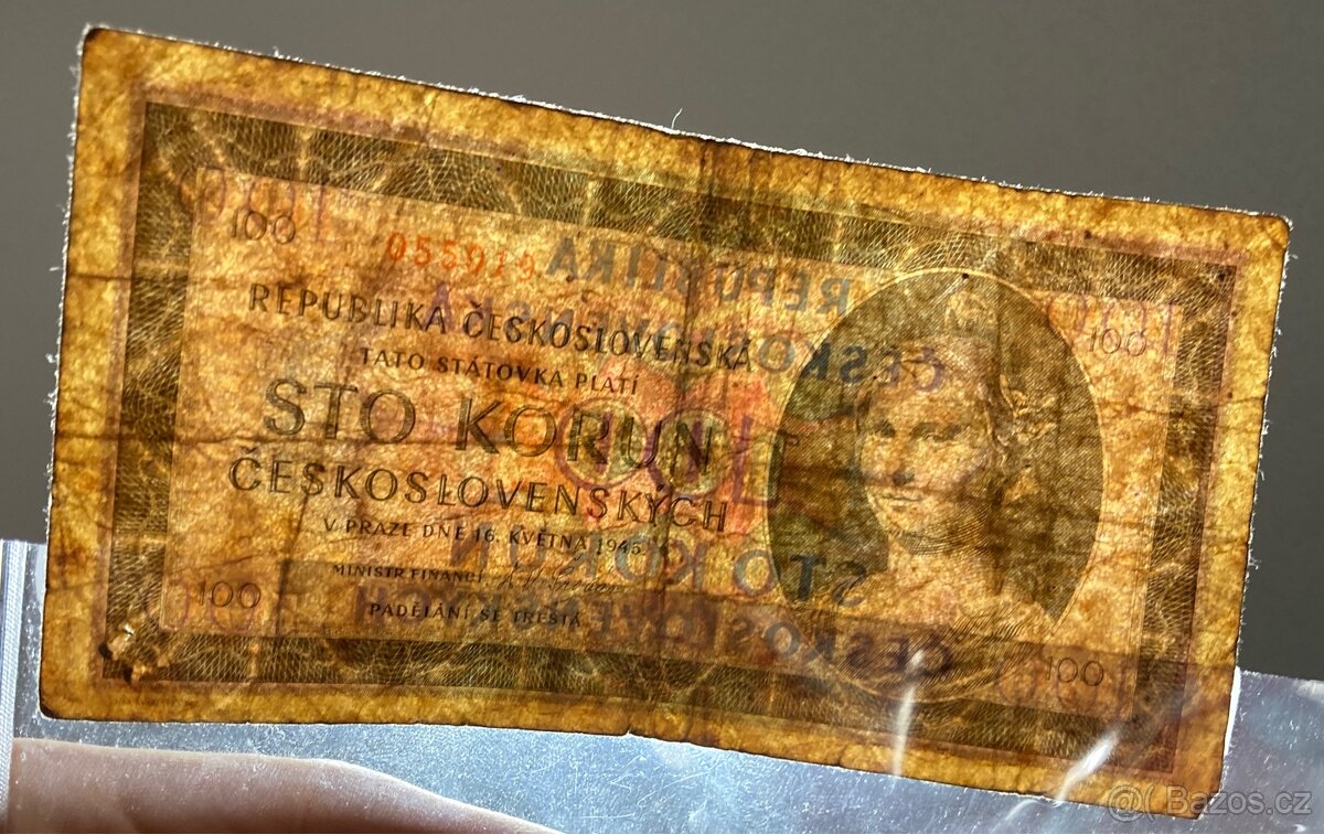 100 korun 1945