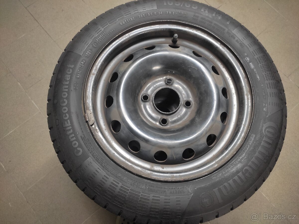 165/65r14 Continental + disky 4x108 saxo