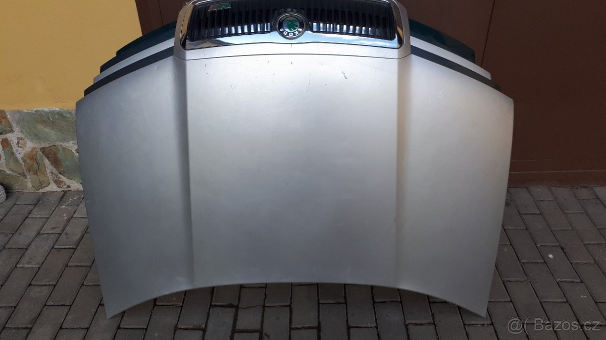 kapota škoda fabia 1 barva stříbrná