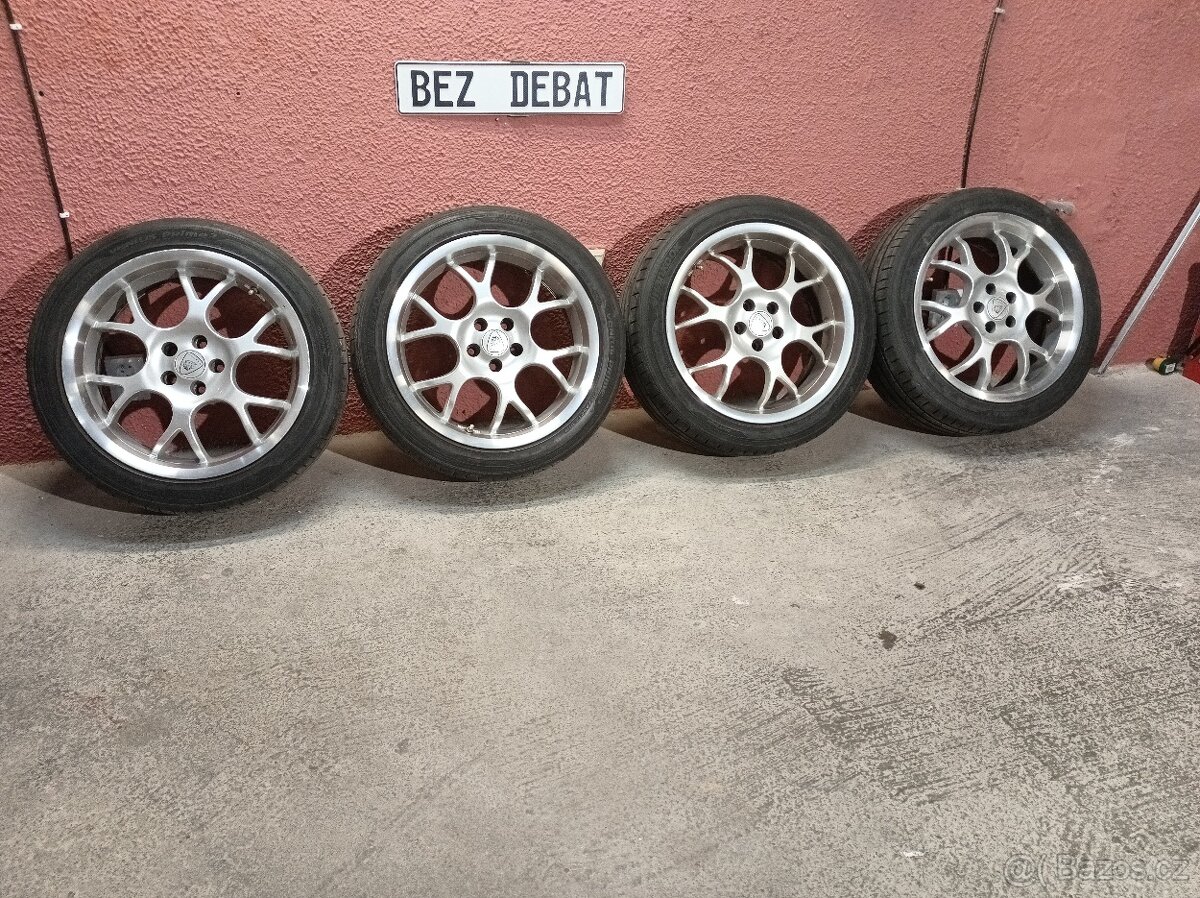 Borbet BS 17" 5x100 7,5J letní pneu 215/45