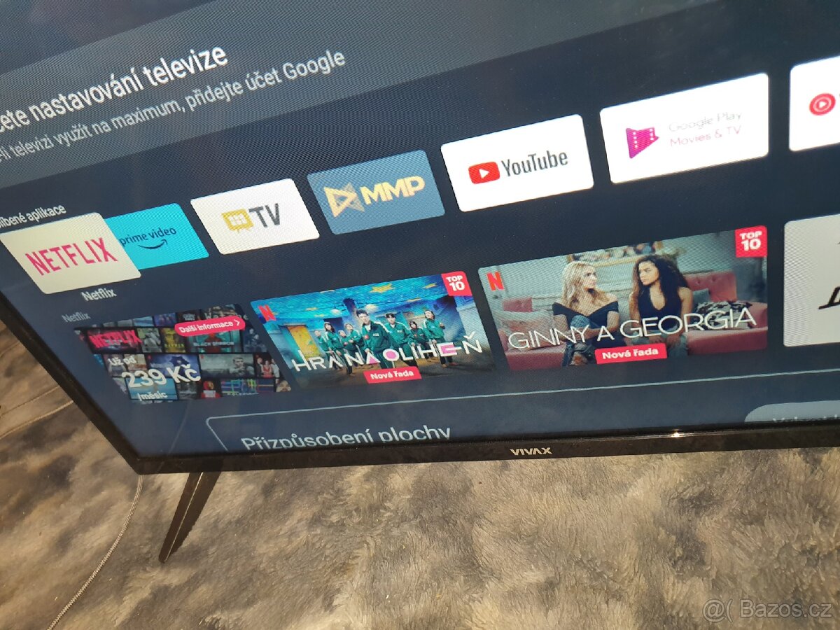 Prodám LED Android Smart TV Vivax,82cm, DVB T2, WiFi,