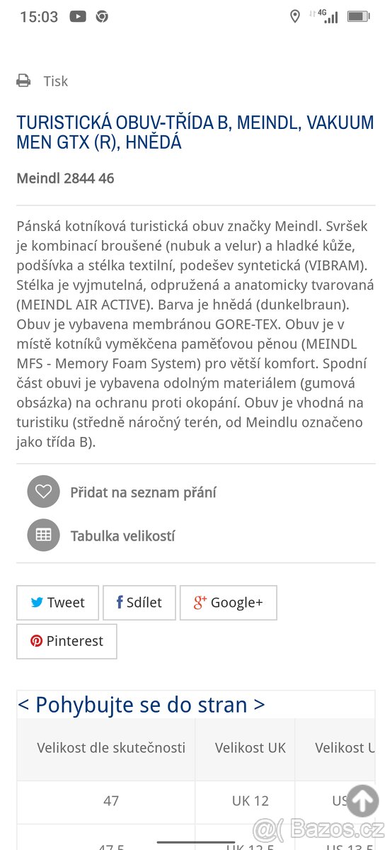 Trekové boty Meinl vakuum
