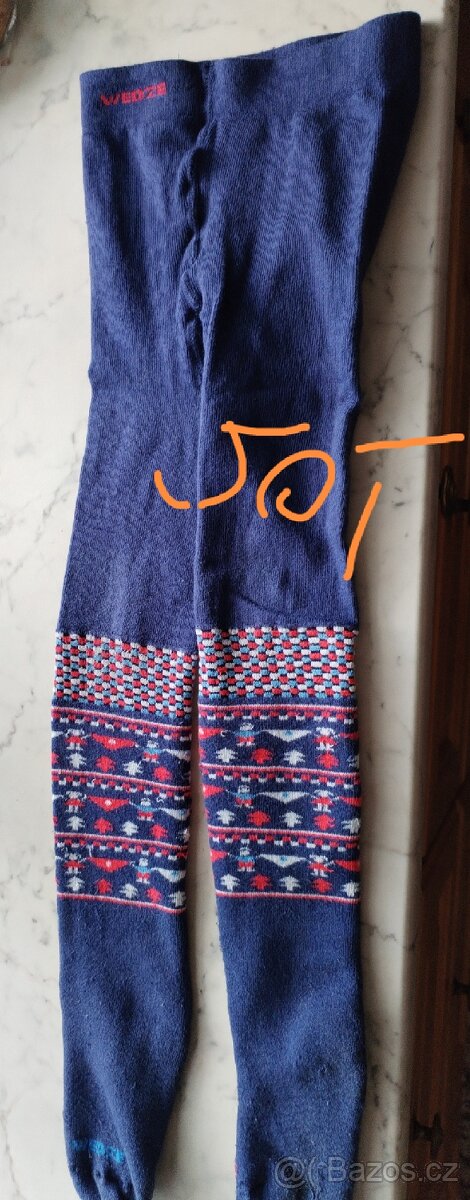 Zimní bunda chlapecká 128/134 + pláštěnka+punčochy