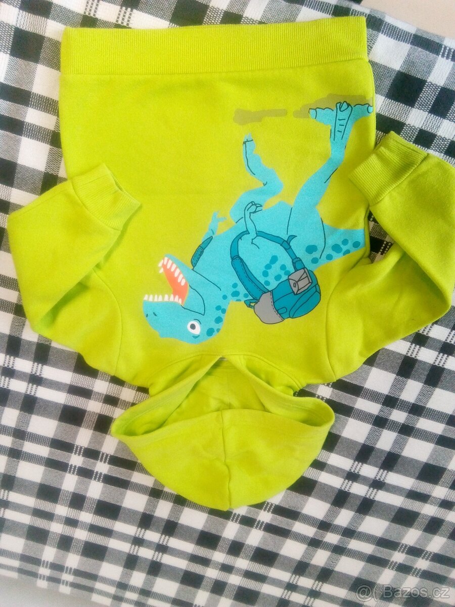 Dětská mikina s dinosaurem 116