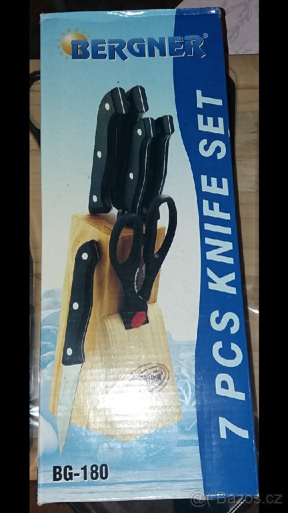 Vysoce kvalitní 7 dílná sada nožů NOVÁ zn. Bergner