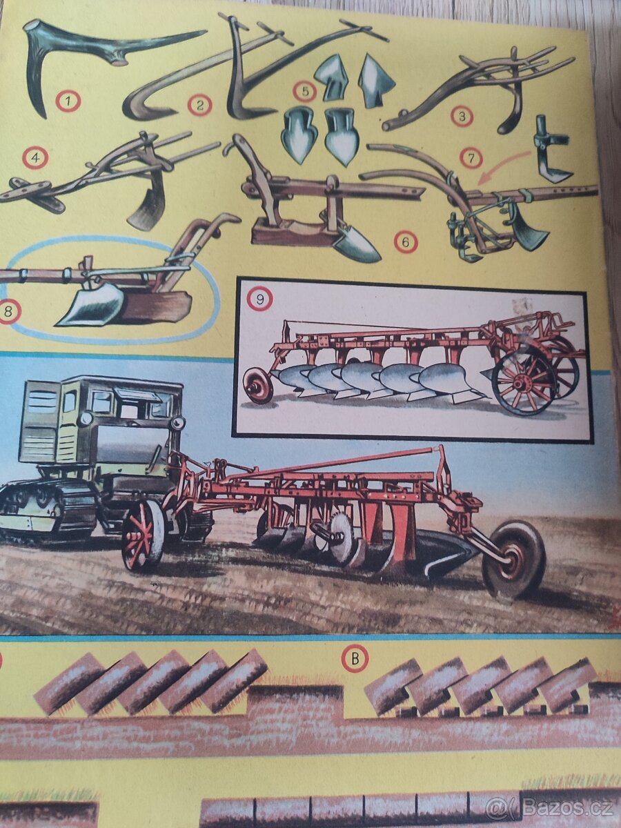 Zemědělské stroje, Kombajn, traktor, Zetor , Semerádova mlát