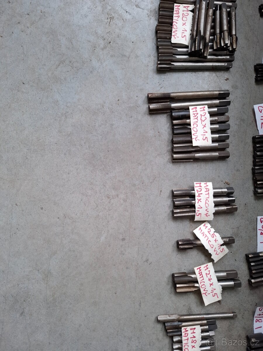 Maticové závitníky M stoupání 1-1,5-2