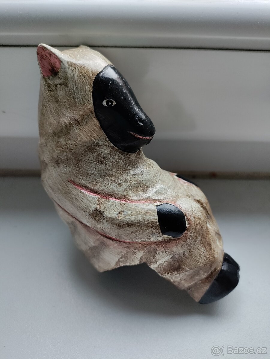 Zvířecí 4 různé lehké dřevěné figurky
