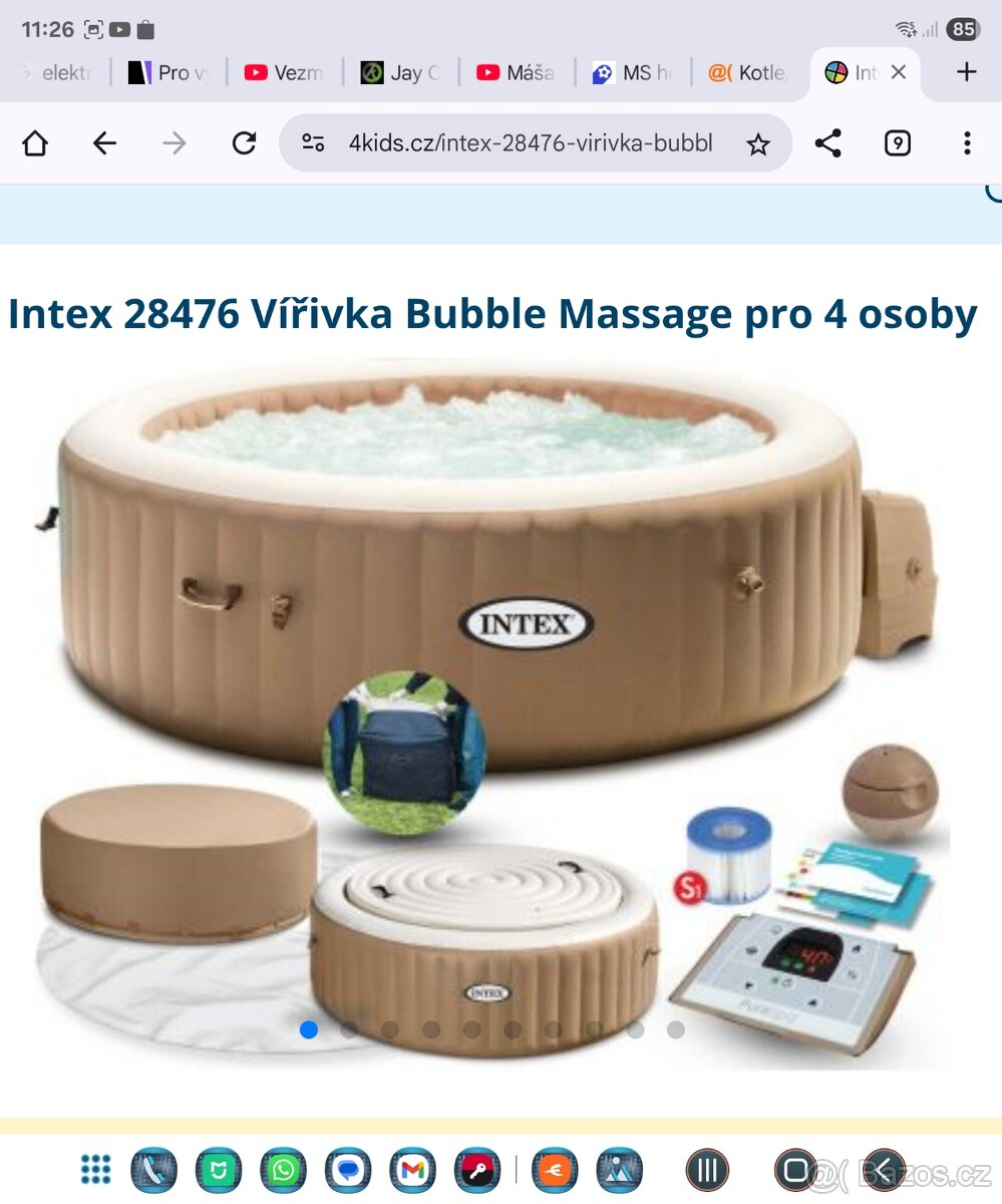 Vířivka intex pro 4 osoby