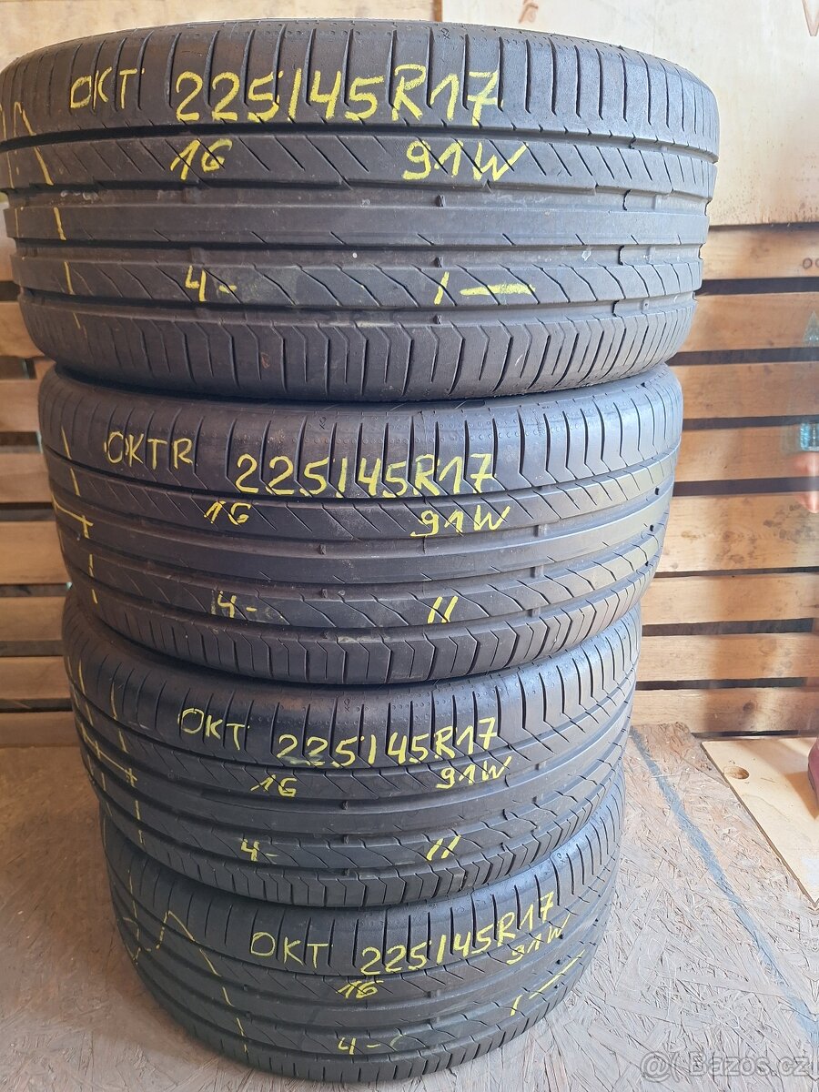 Prodám letní pneu 225/45/17 Continental sport contact 5