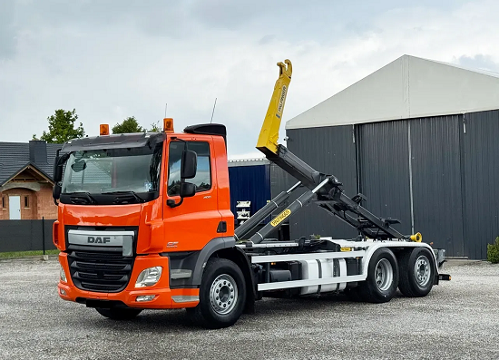 DAF CF400 6x2 - hákový nosič kontejnerů Palfinger