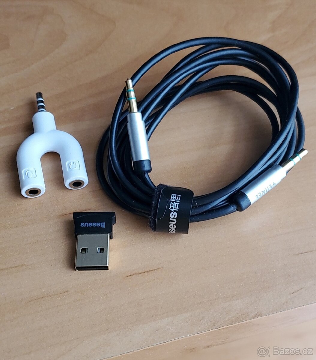 Bluetooth USB, audio kabel, rozdvojka