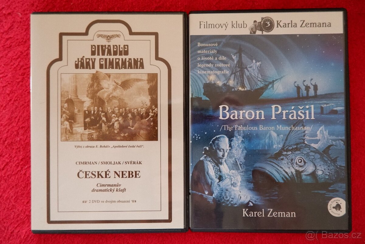 2 filmy na DVD - Cimrmani + Zeman