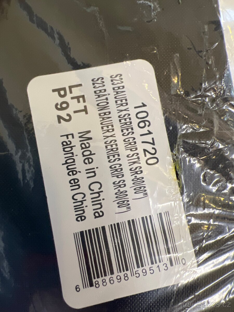 Nová hokejka Bauer X S23 Grip SR-80