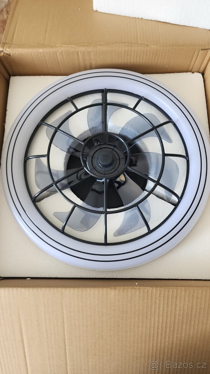 🌀 StropnĂ ventilátor s LED osvÄ›tlenĂm – novĂ˝, nepouĹľitĂ˝