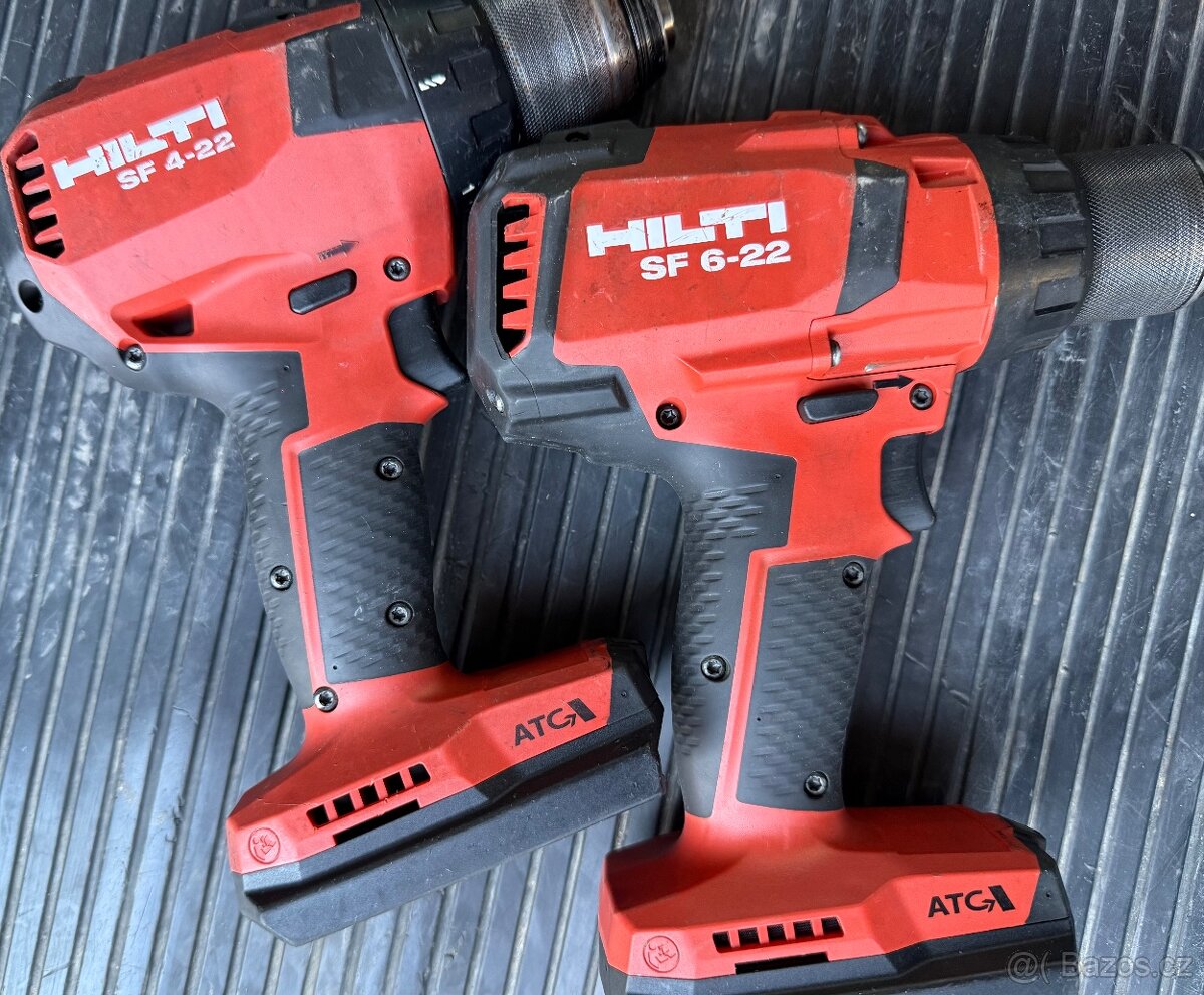 Hitli sf6-22 a Hilti sr-4-22 aku vrtaci skrutkovace nuron