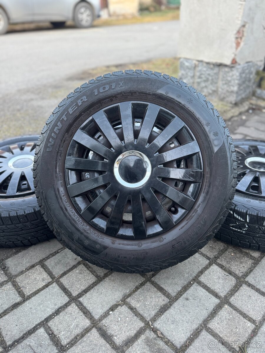 ORIGINÁL disky Škoda, Volkswagen 5x100, R14- ZIMNÍ