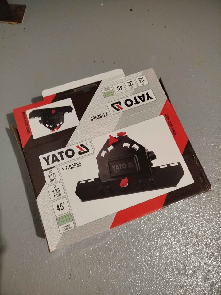 Nástavec pro řezání/broušení hran dlaždic 45°, YT-82985