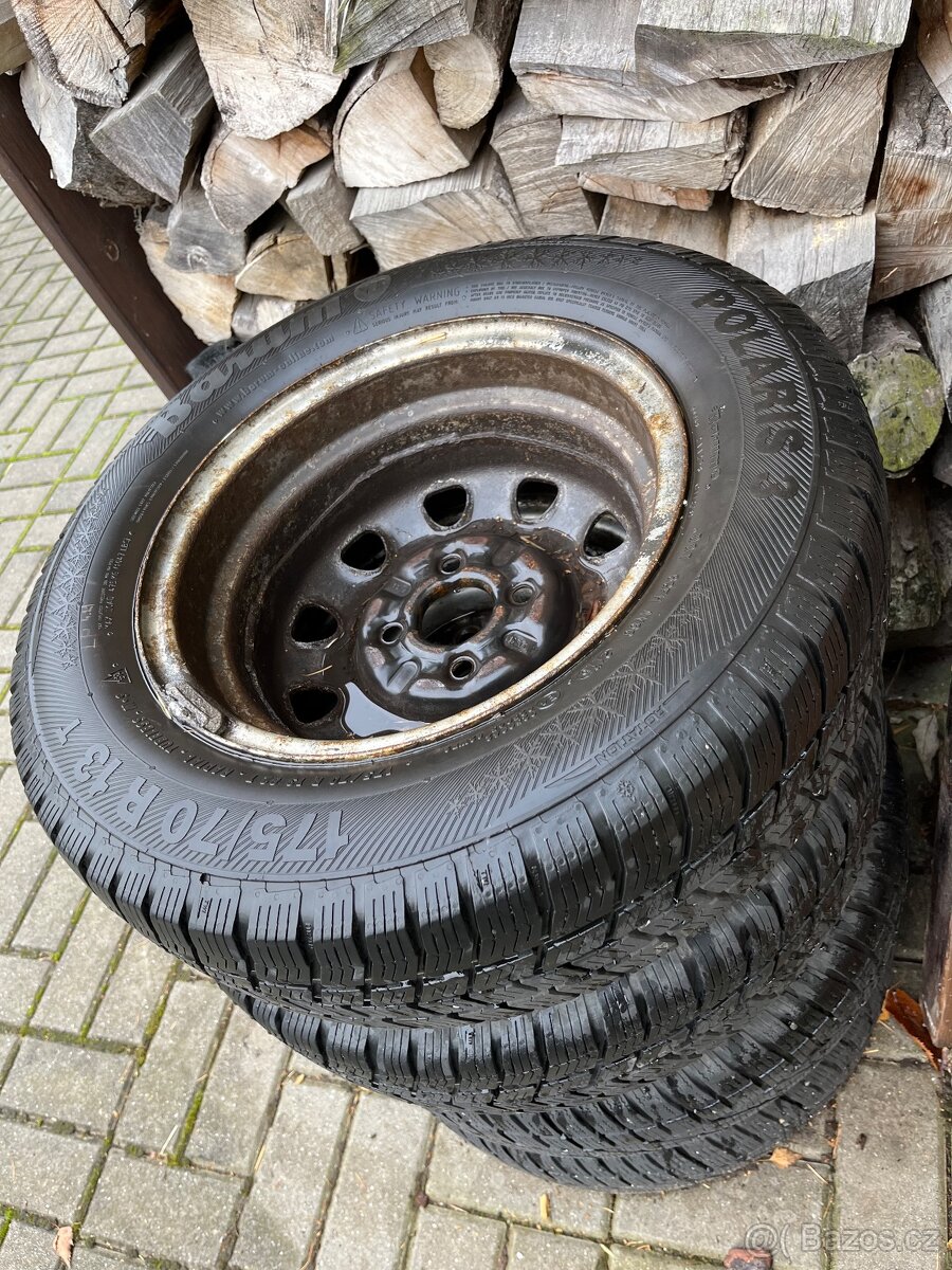 175/70/13 Zimní kola+ pneu 175/70 r13 golf 2 /škoda