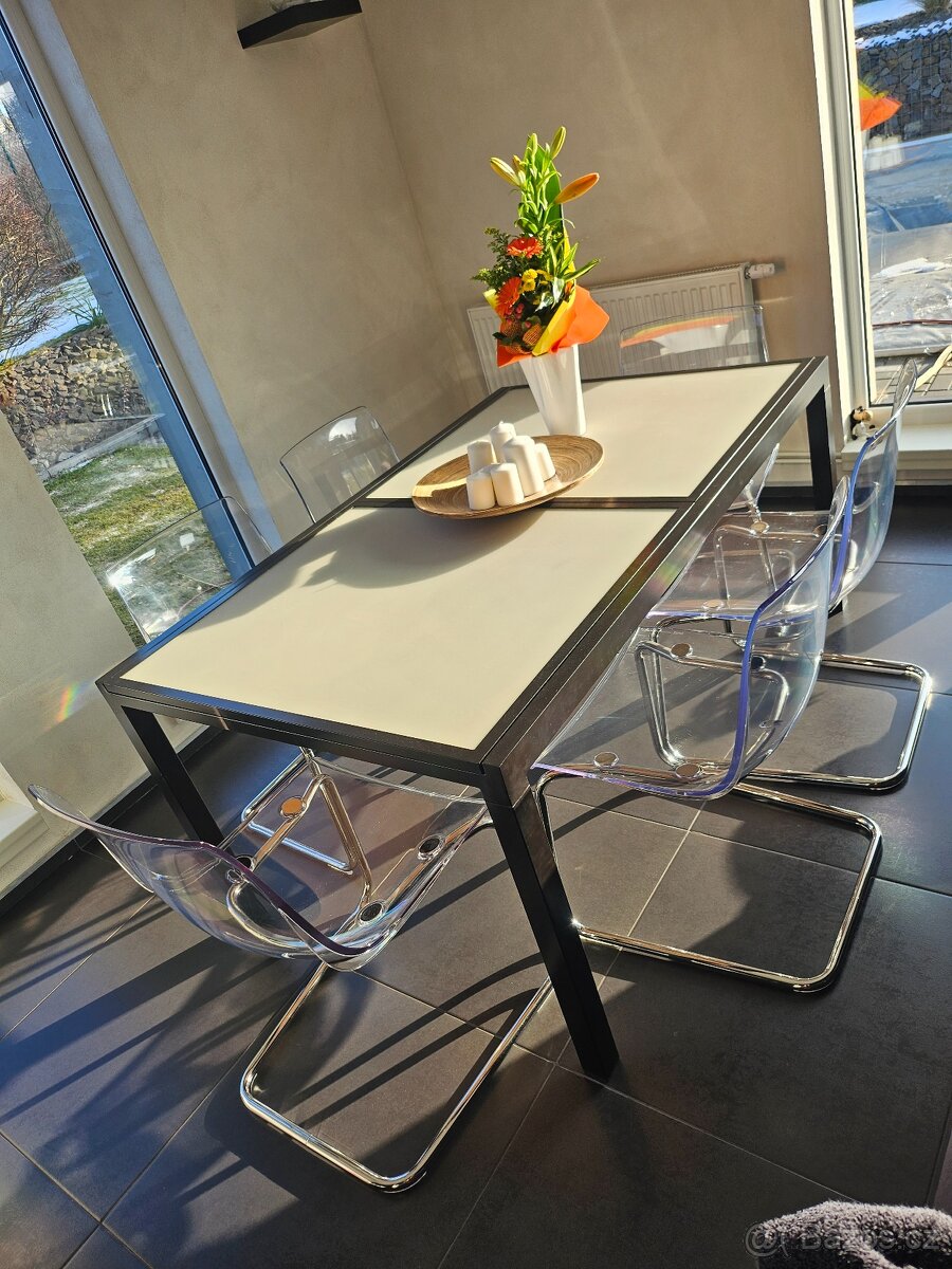 Kuchyňské židle plast+chrom