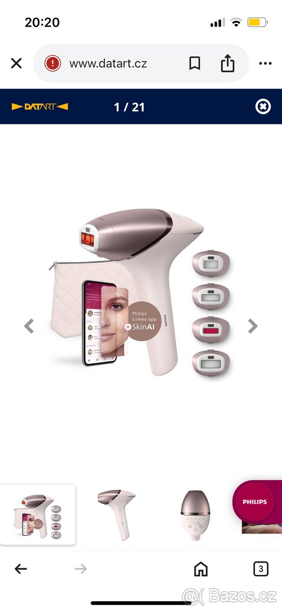IPL Epilátor Philips lumea 9000