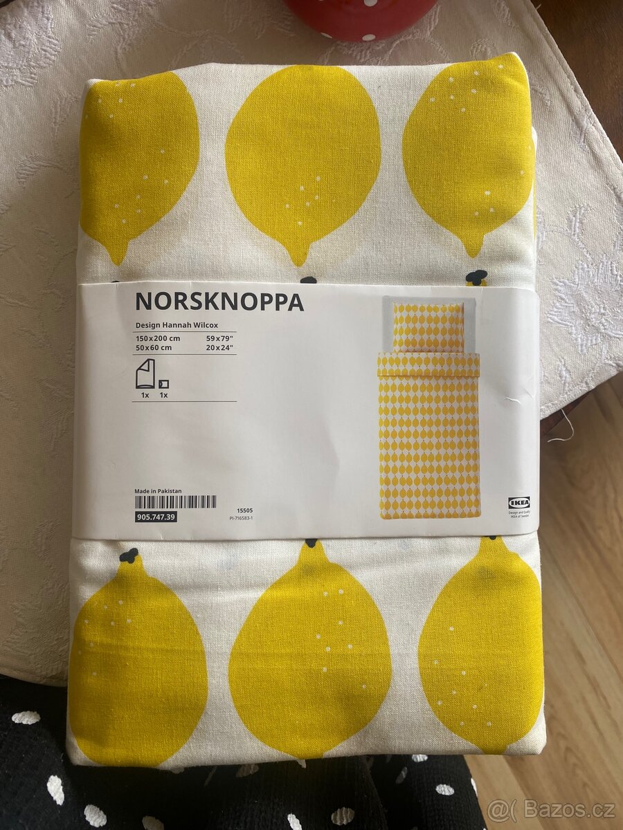 4x povlečení IKEA Norsknoppa Citrony