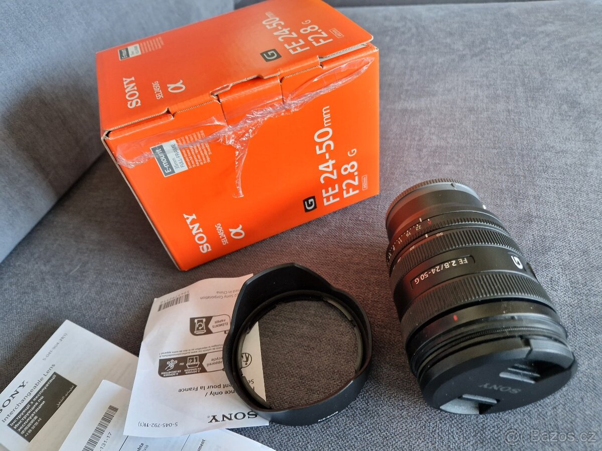 Sony FE 24-50 mm f/2,8 G (nepoužívaný; v záruce do 2027)