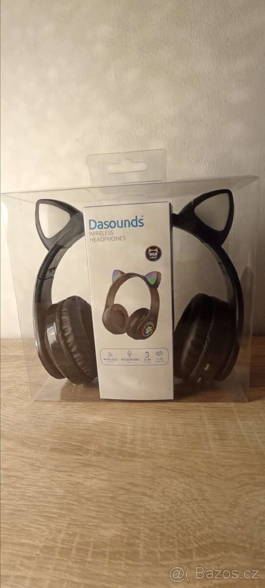 Sluchátka Bluetooth svítící (Kočičí uši )
