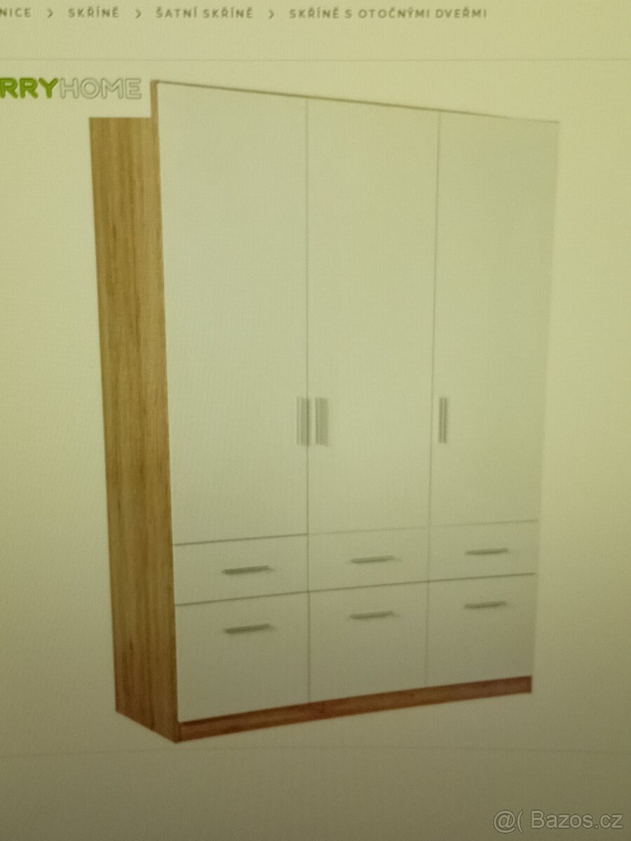 2x Šatní skříň CARRYHOME 136/197/54 cm