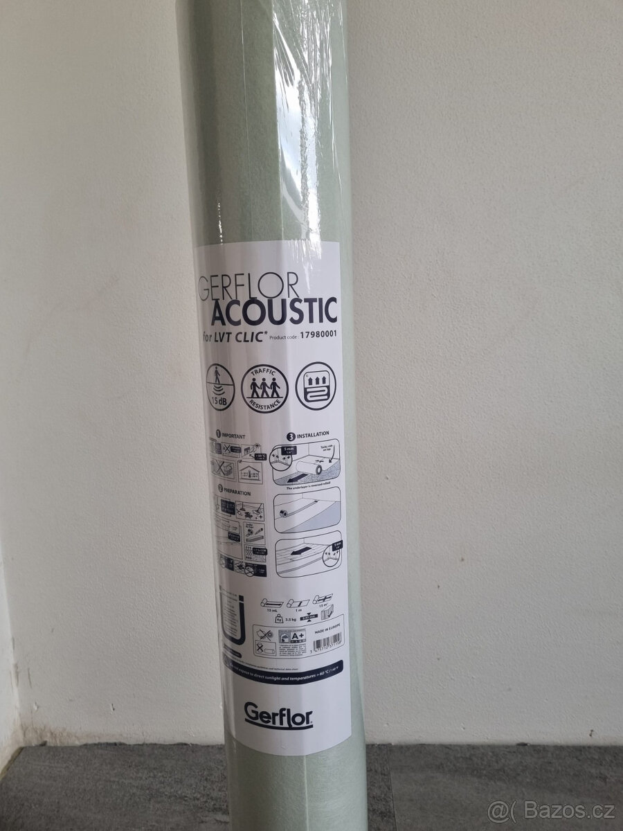 Vinylová podložka GERFLOR ACOUSTIC 15dB 4x 15m