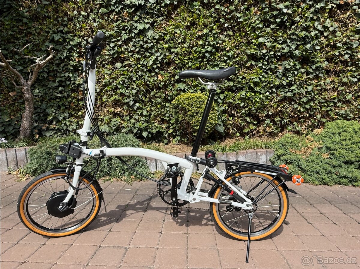 Brompton Electric H6LD (2020) bílý