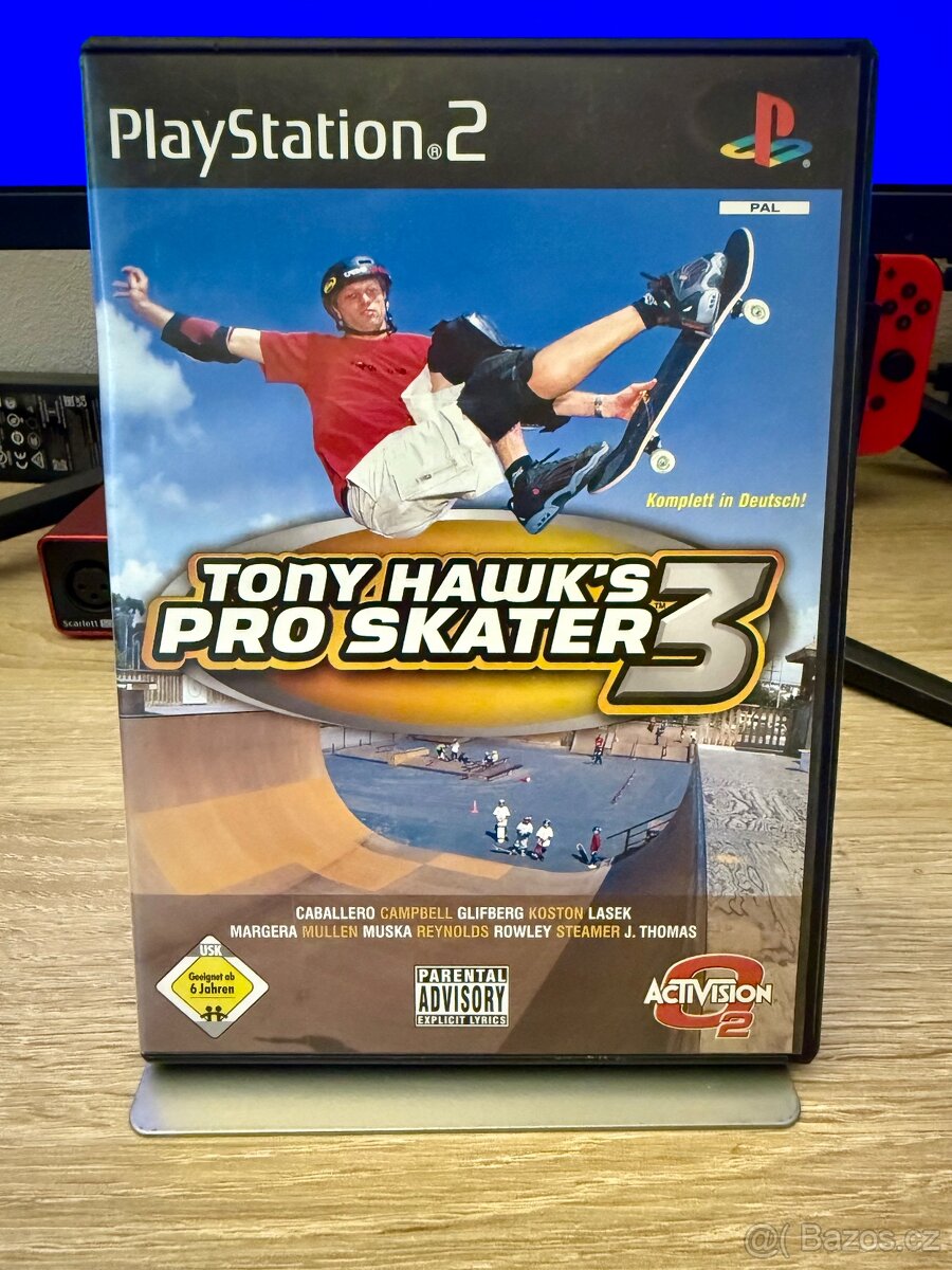 Prodám Tony Hawk's 3 Pro Skater na Playstation 2 (PS2)