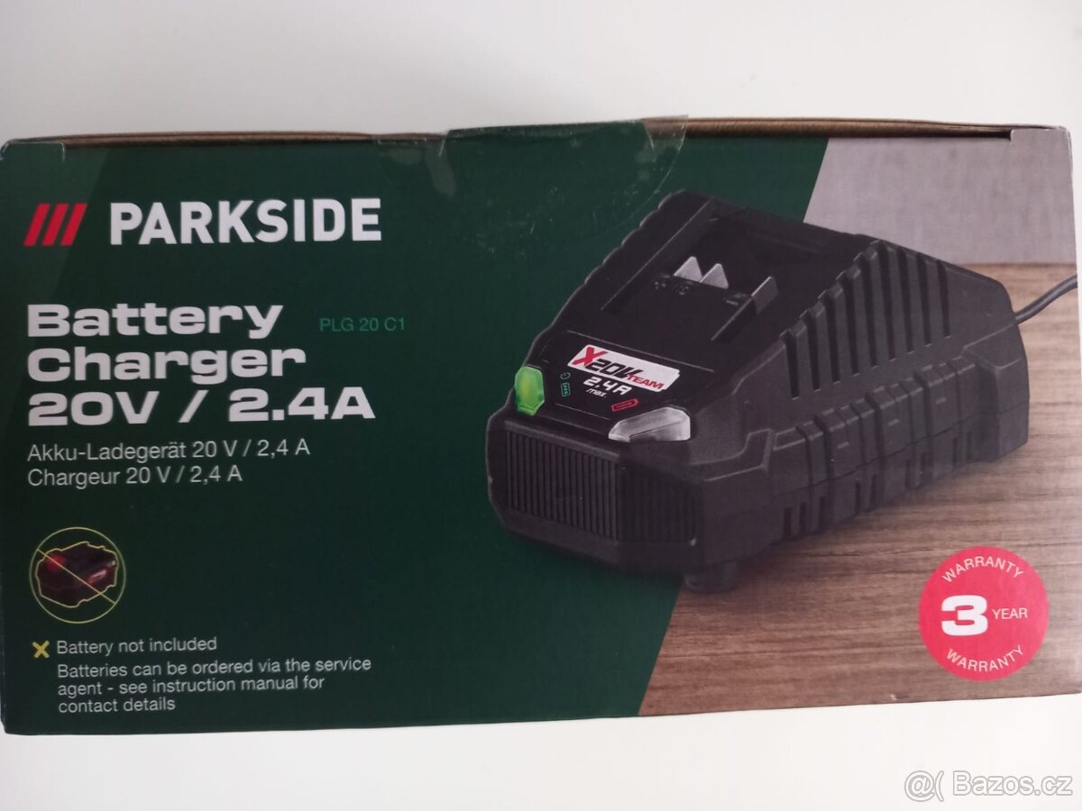 Prodám novou nabíječku Parkside x20V