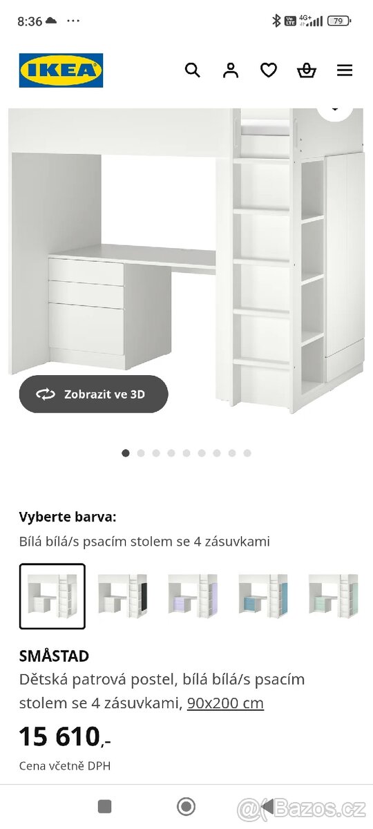 patrová postel