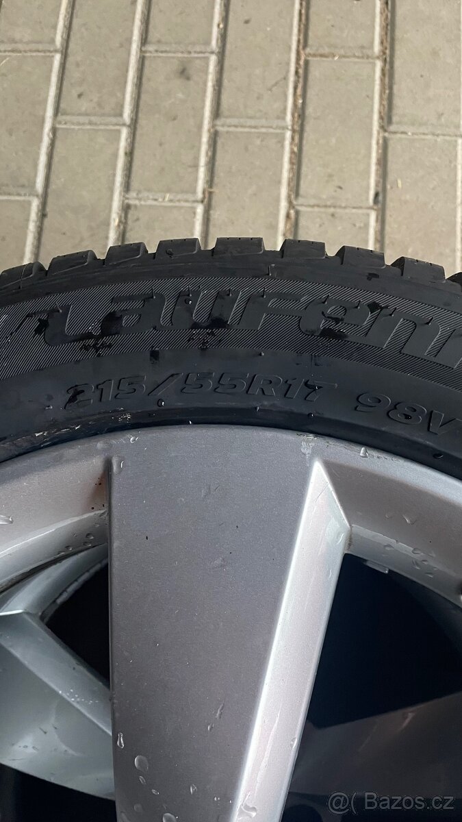 nové zimní pneu 215/55 r17 + ALU7Jx17H2