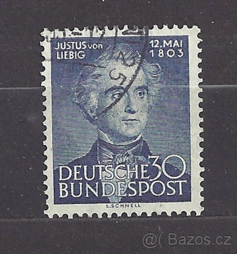 Poštovní známky Německo Bund 1953 BRD raz Mi 166 Justus - -
