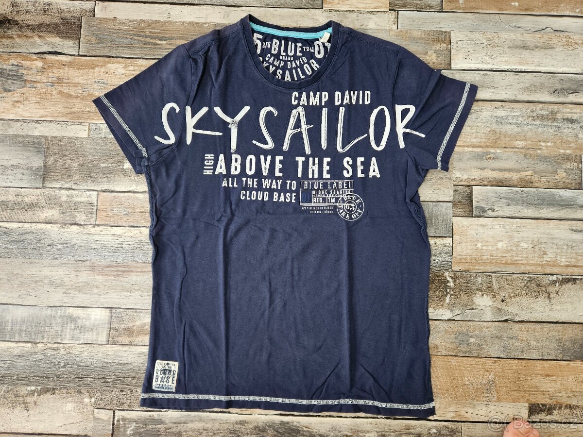 Camp David tmavě modré tričko