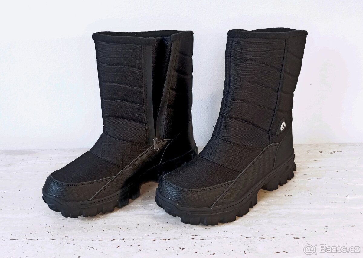 Nové pánské vysoké zimní boty, robustní podrážka, vel. 46