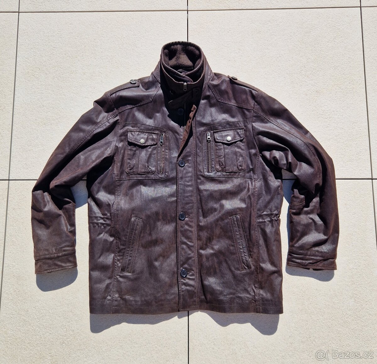 Pánská kožená bunda Biaggini velikost L (54) pravá kůže 1162