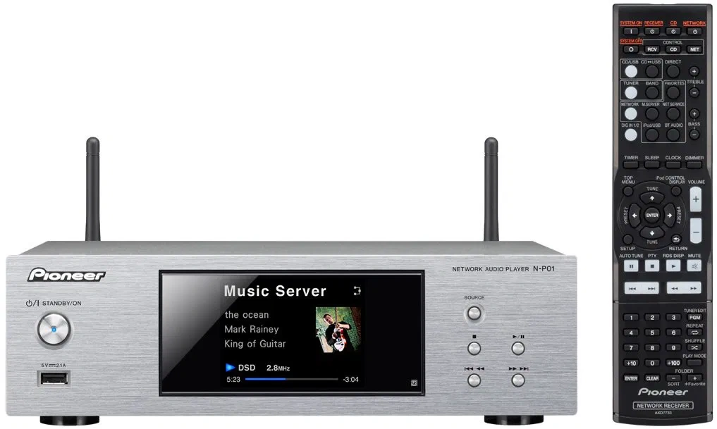 PIONEER N-P01-S SÍŤOVÝ HI-RES AUDIO PŘEHRÁVAČ