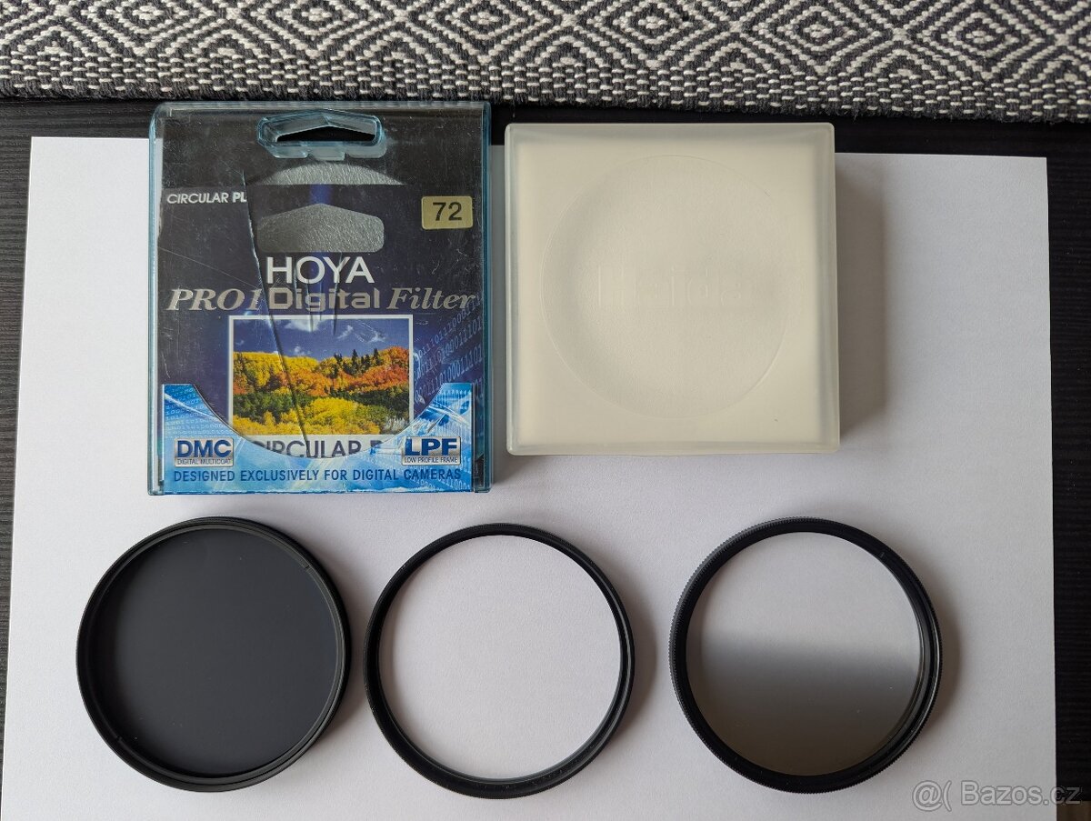 Filtry průměr 72 mm