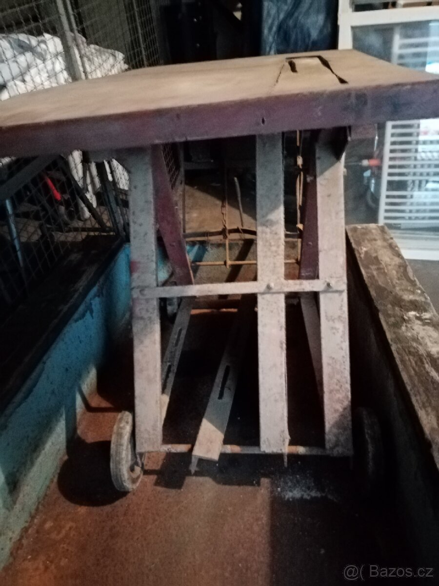 Vozík za teru, rám kolebkove cirkularky.