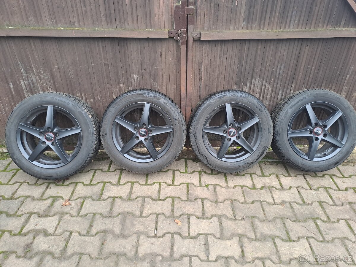 AL kola Ronal 5x112 R16 zimní pneu Barum Polaris 5