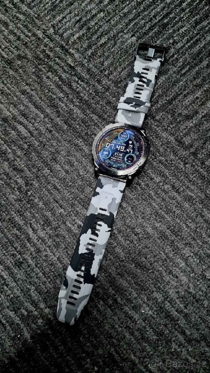 Fenix 5x, 6x, 7x, 8 tah, řemínek, pásek 26mm šedý