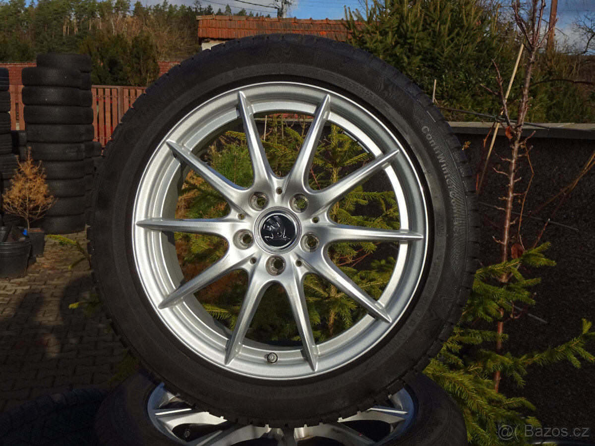Octavia, Superb, Golf - zánovní zimní origo alu kola 17"