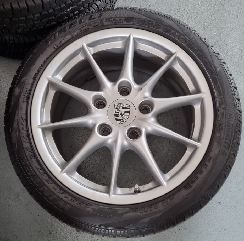 ORIGINÁLNÍ alu kola BBS - Porsche 17" 5x130 + zimní pneu